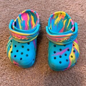 Rainbow Toddler crocs